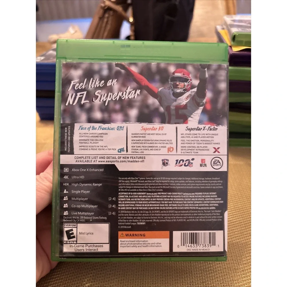 Madden NFL 20 for Microsoft Xbox One Case Only